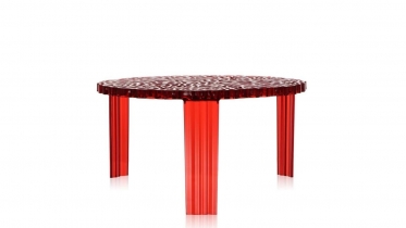 Bijzettafel - Salontafel | Kartell T-Table Red2