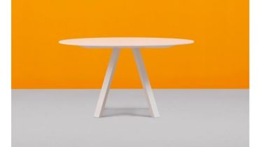 ronde tafel diameter 160cm of 140cm - wit volkern - art 76.160