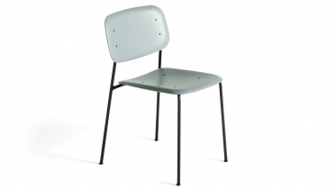 stoel met metalen onderstel en zit & rug in kunststof | art 60.SEPP2