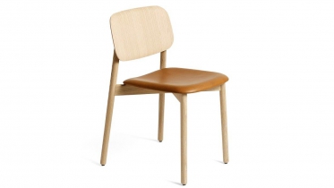 stoelen in hout met zit leder of stof | Soft Edge