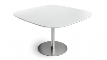tafel met centrale kolom | blad met afgeronde hoeken | art 76.001VR2