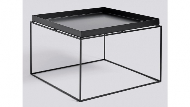 side table with tray