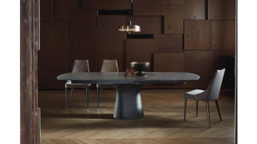 Concrete table in concrete, wood or glas2