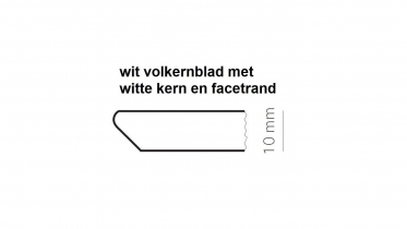 Outlet Ronde Tafel wit volkernblad - Pure White - D130cm art 76.RTM2