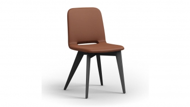 stoelen hout leder | art 12.4402