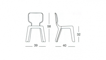 chair for children stackable | art MT-1602