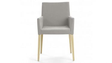 houten stoel met stof of leder en armleuningen - art 12.209A2