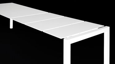 verlengbare tafel tot 14 personen Pure-white volkernblad - art 10.01SS