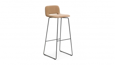 counterstool sledbase leather or fabric - seat height 84cm2