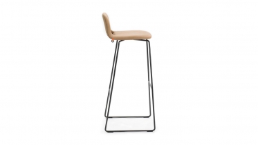 counterstool sledbase leather or fabric - seat height 84cm2