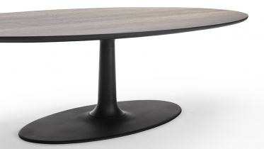 ovale tafel met centrale kolom | art 07.OVJ