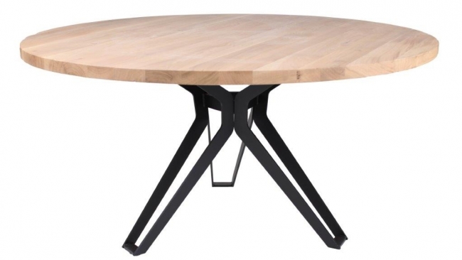 ronde houten tafels