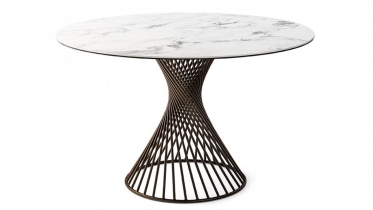 ronde tafel in keramiek of glas | art Girevole2
