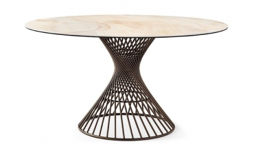 ronde tafel in keramiek of glas | art Girevole