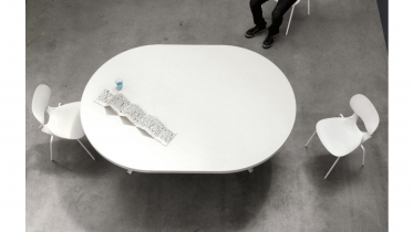 ronde tafel wit uittrekbaar | art 10.10012