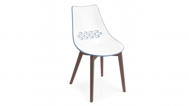 stoel in hout en bicolor zit | art 43.1486