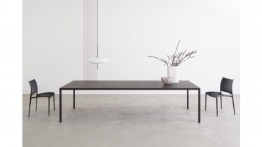 table rectangulaire blanc, noir - art 20.0352